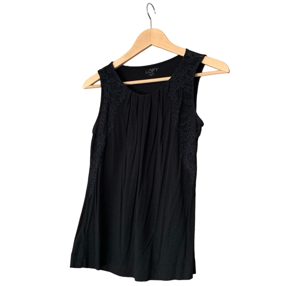 LOFT Cotton Lace Shell